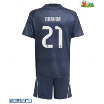 Real Madrid Brahim Diaz #21 Bortedraktsett Barn 2025-26 Kortermet (+ Korte bukser)
